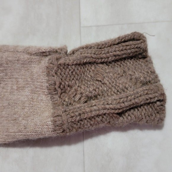 Chiaramente Made In Italy Beige Throw Over Knit Sweater with Buckle Small - Picture 5 of 10